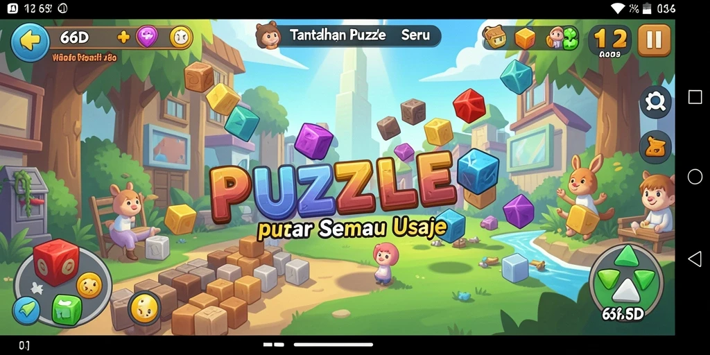 Gameplay 66D yang menarik dan menantang dalam genre Puzzle.