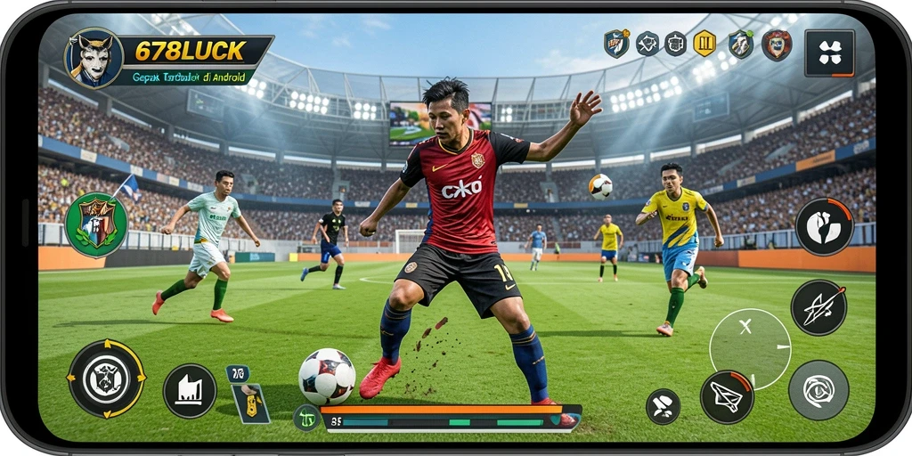 Tampilan aktivitas pertandingan seru di 678LUCK.