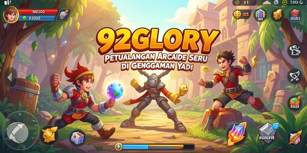 Tampilan gameplay seru dan grafis menawan dari 92GLORY.