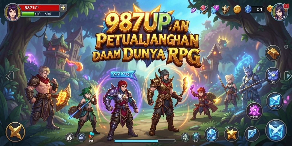 Tampilan gameplay menarik dari 987UP yang penuh aksi RPG.