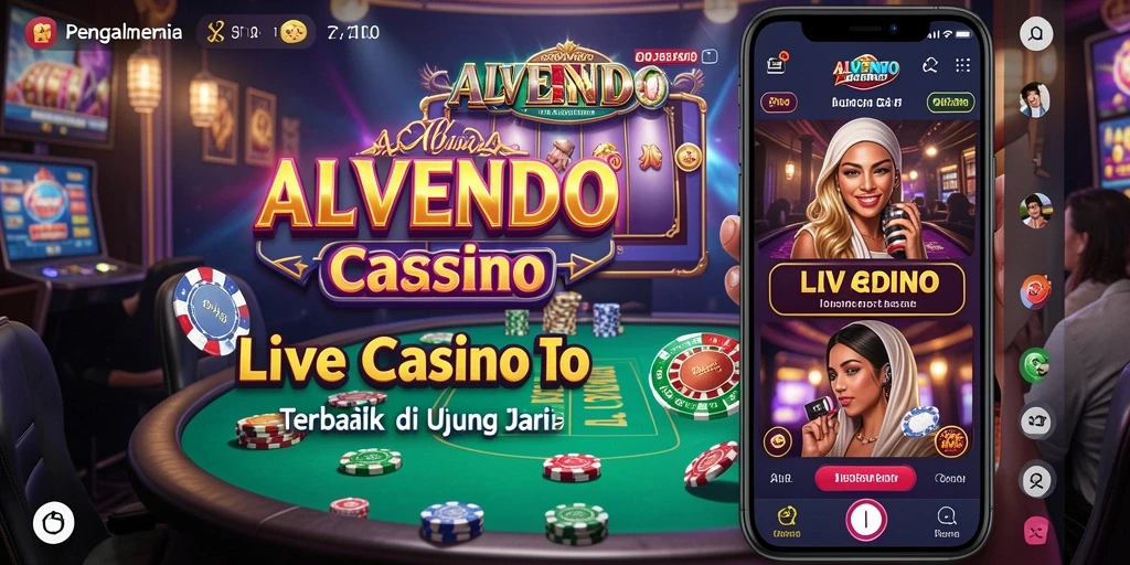 Tampilan gameplay live casino yang mengesankan di ALVENDO.