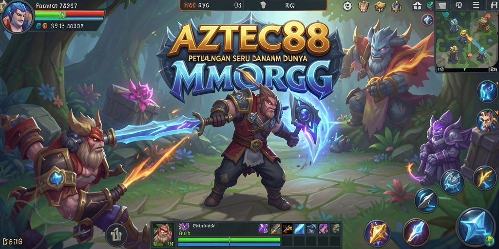 Tampilan gameplay AZTEC88 yang menarik dengan aksi petualangan MMORPG.