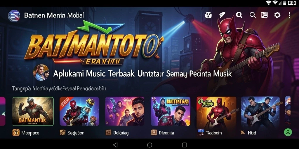 Tampilan gameplay dari aplikasi musik BATMANTOTO yang memukau.