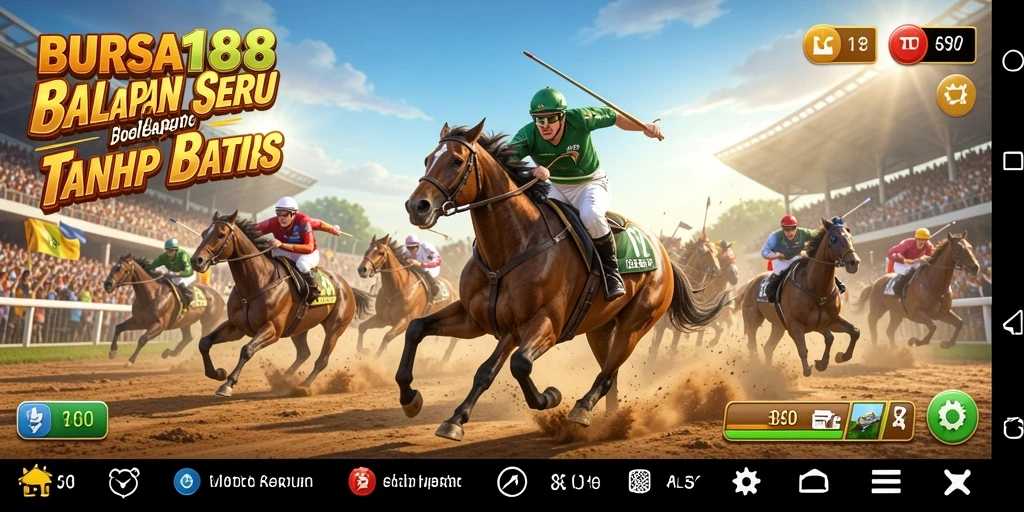 Tampilan seru gameplay BURSA188 dengan balapan yang mendebarkan.