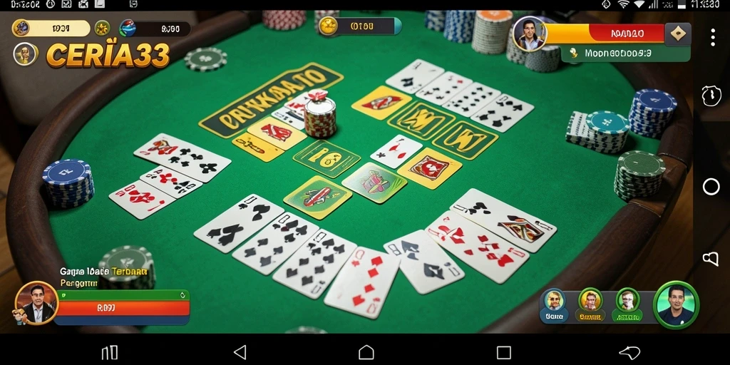 Tampilan permainan Gaple yang seru dan interaktif.