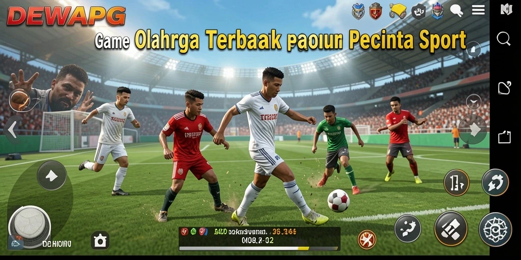 Tampilan gameplay seru di DEWAPG dengan berbagai cabang olahraga.