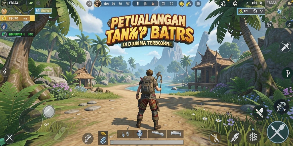 Screenshot gameplay FB333 yang memperlihatkan petualangan Open World.
