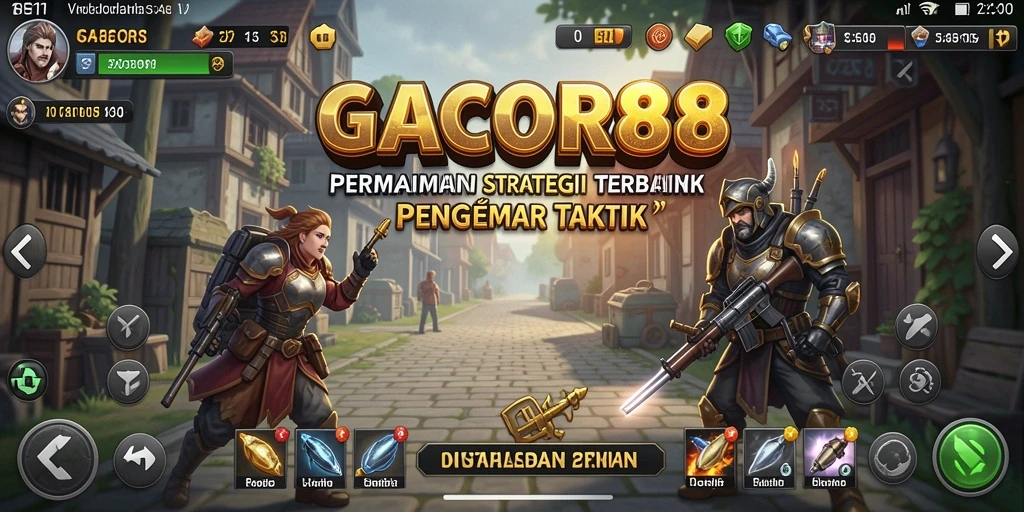 Screenshot gameplay GACOR88 yang menunjukkan strategi bertarung yang mendebarkan.