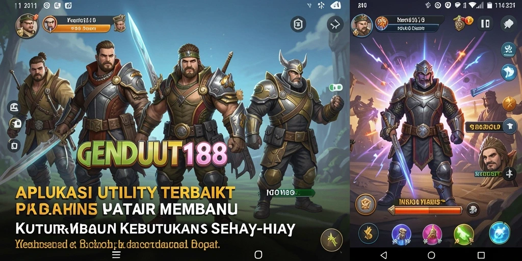 Screenshot GENDUT188 menampilkan antarmuka pengguna yang bersih dan modern.