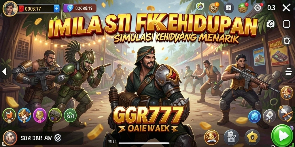 Gambaran grafis gameplay dari GGR777 yang menakjubkan dan interaktif.