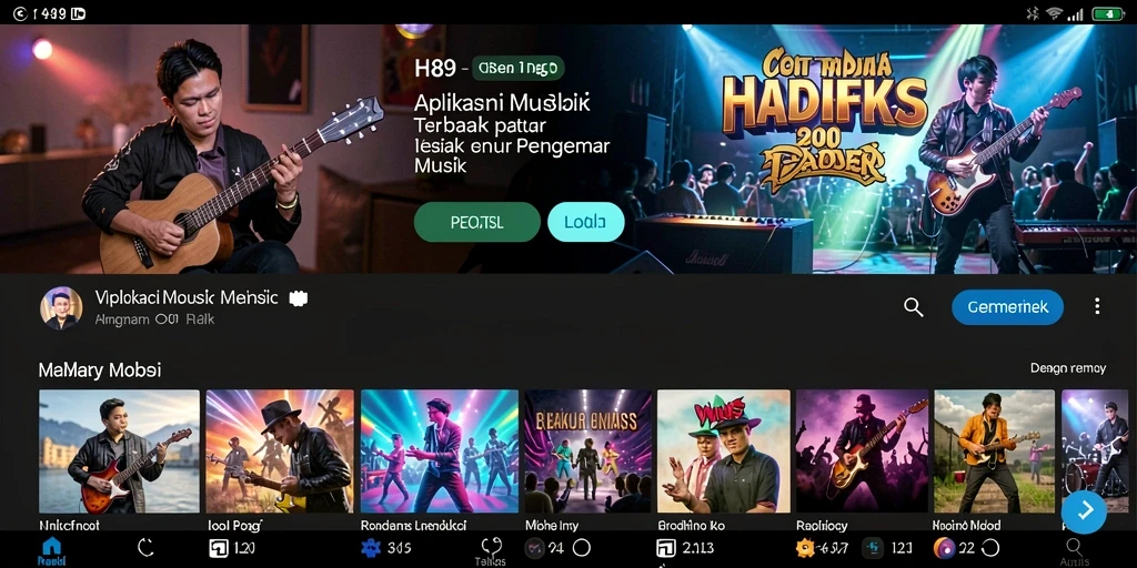 Screenshot H89 menampilkan gameplay musik yang seru dan interaktif.