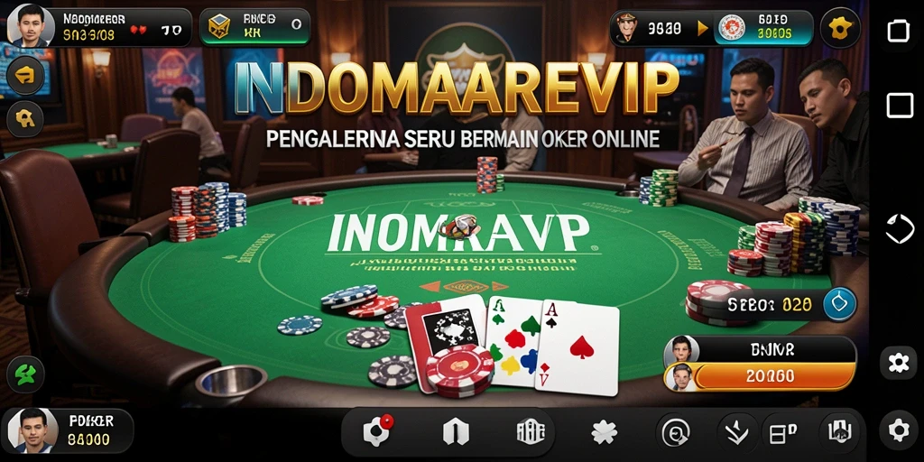 Tampilan gameplay menarik dari <strong>INDOMAREVIP</strong> saat bermain poker.
