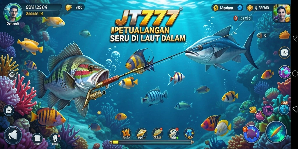 Tangkapan ikan besar di lautan yang menakjubkan.