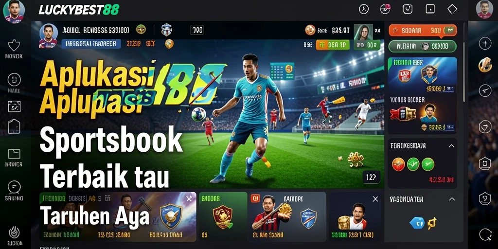 Tampilan utama LUCKYBEST88 dengan fitur taruhan olahraga yang menarik.