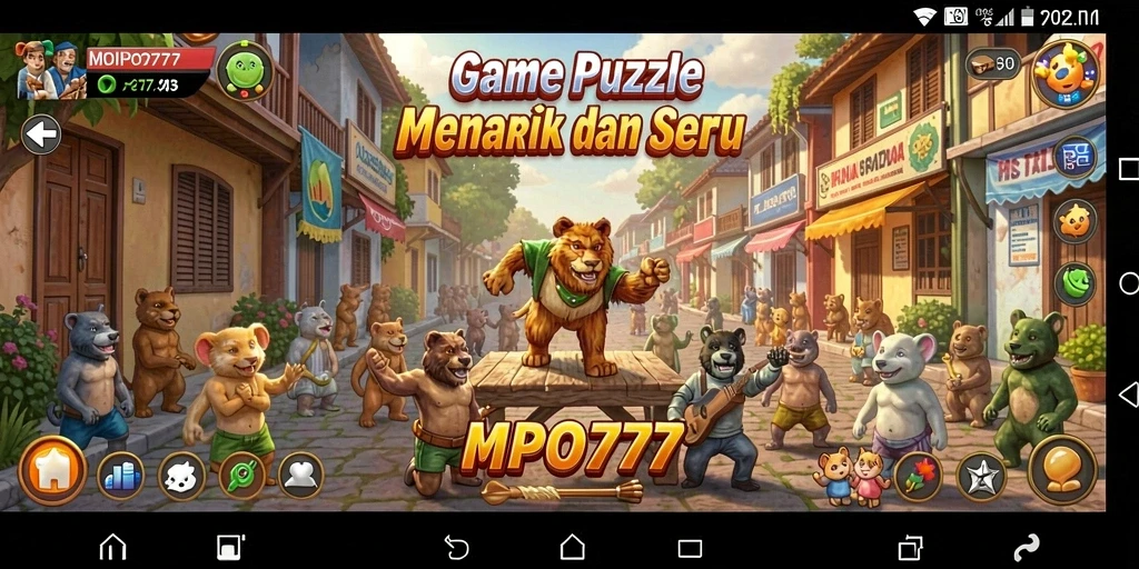Tampilan screenshot MPO777 menampilkan gameplay Puzzle yang seru dan menantang.