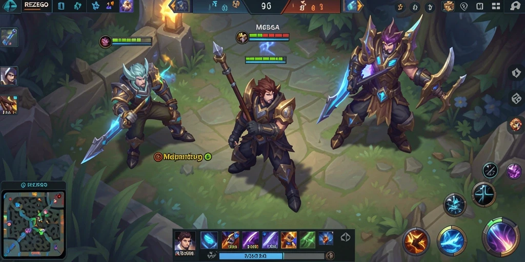 Gameplay intens dan strategi dalam <strong>REZEGO</strong> ditampilkan dengan jelas di screenshot ini.