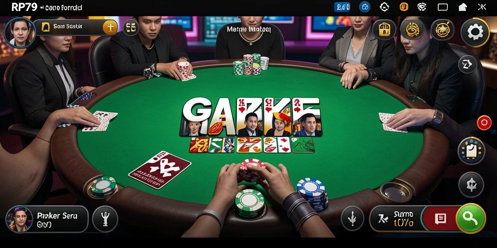 Tampilan menarik dari gameplay Poker yang seru di RP79.