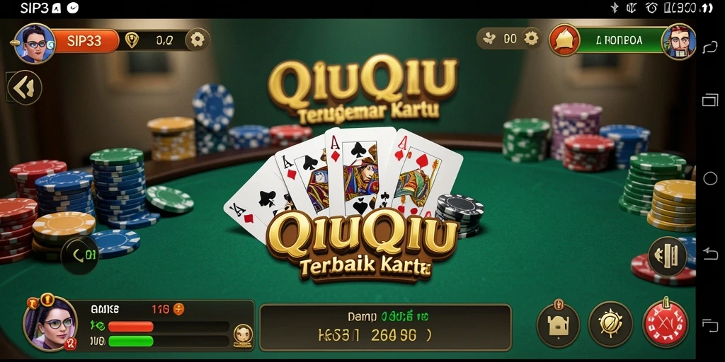 Tampilan screenshot SIP33 menampilkan intensitas permainan QiuQiu.