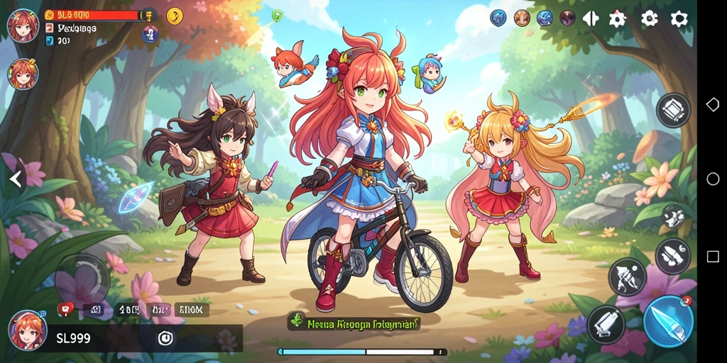 Tampilan gameplay SL999 dengan karakter Anime yang menarik.